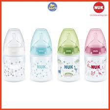 [Chính hãng có tem phân phối] Bình Sữa NUK Premium Choice+ Nhựa PP 150ml, 300ml Núm Ti S1 - M, S2-M
