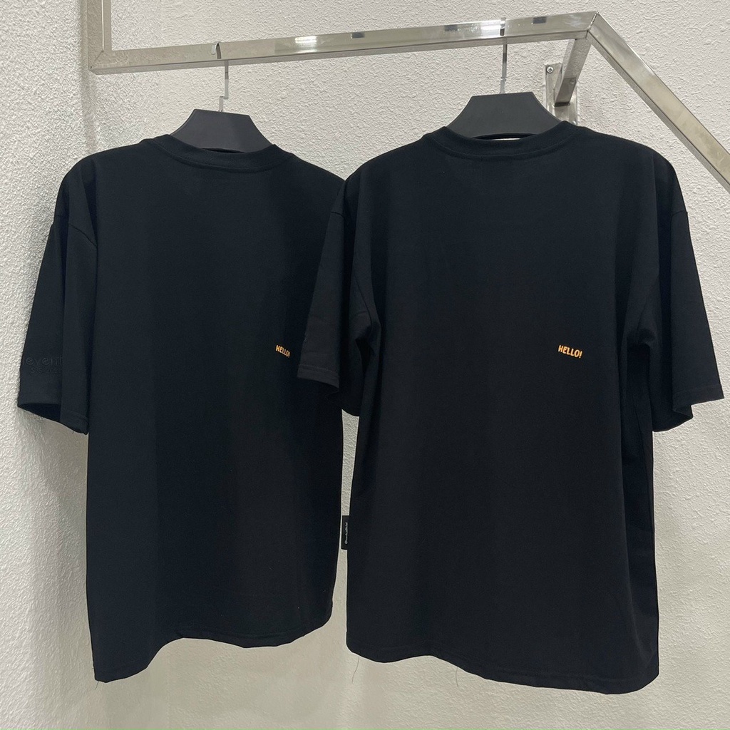 Áo thun Levents Funny Crocodile Màu Đen unisex nam nữ vải cotton dày mịn full tag AL216