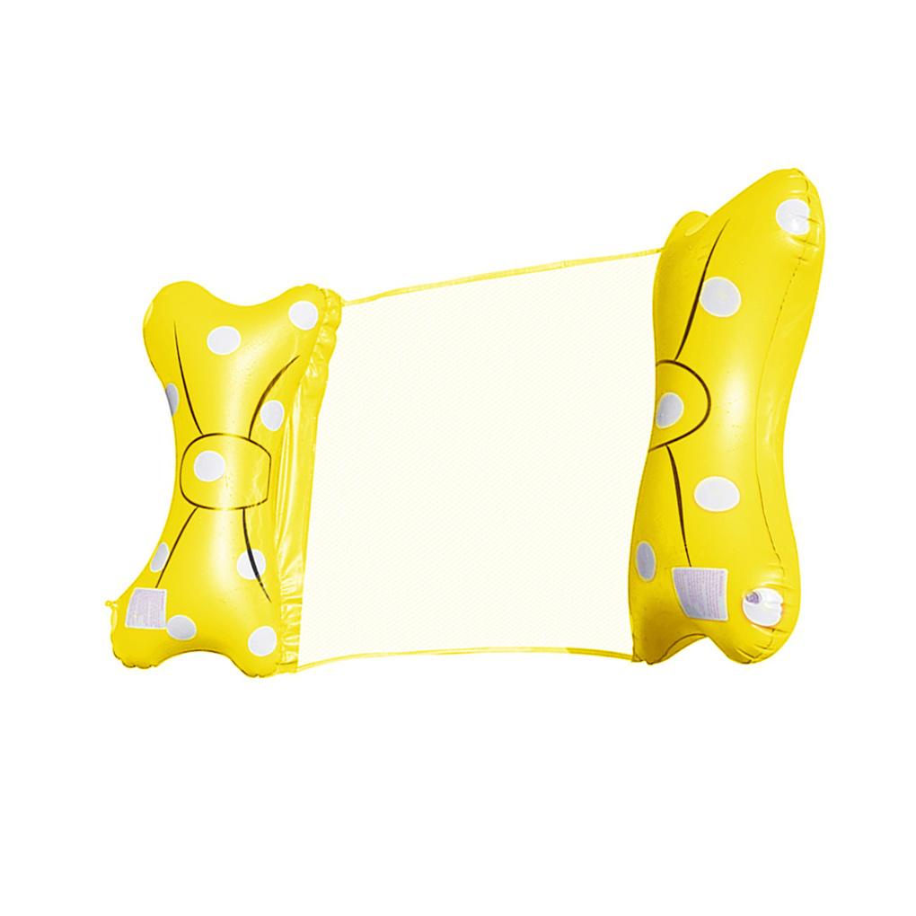 Võng Phao Bơi Bơm Hơi Đính Nơ Xinh Xắn Cho Người Lớn