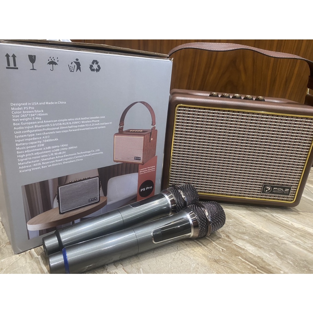 Loa Karaoke Bluetooth P5 Pro 2mic POL.Z