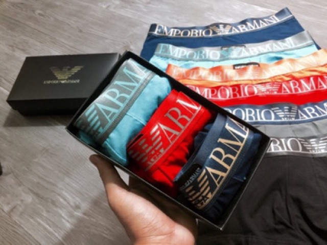 [ Hãng Xuất ] Quần lót cao cấp Boxer Armani Cottoton nam tính | BigBuy360 - bigbuy360.vn