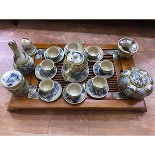Khay gỗ Sồi Nga ấm chén cao cấp ( mã 506 )