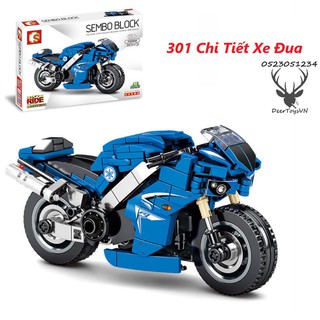 [300 CT - HỘP GIẤY] BỘ ĐỒ CHƠI XẾP HÌNH Lắp Ghép OTO, Xe Máy - Cho Trẻ Phát Triển Tư Duy