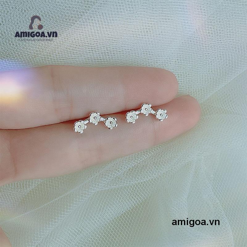 ✨✨Bông tai xi bạc họa tiết xu hướng tối giản đáng yêu cho nữ