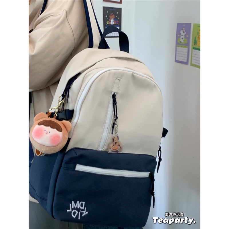 Balo trơn basic đi học nữ đẹp, cặp sách học sinh cấp 2 cấp 3 giá rẻ B401