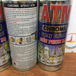 Sơn xịt ATM mạ Crom 400 ML
