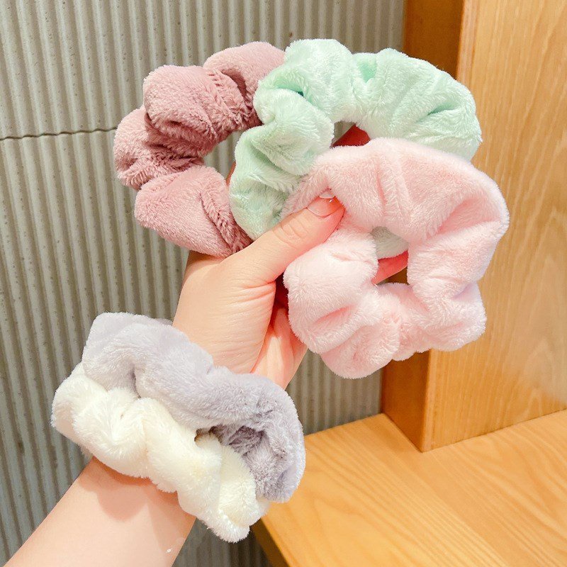 Dây Cột Tóc Scrunchies Tổng Hợp Nhiều Mẩu Dây Cột Tóc Jussy Fashion Hot Trend Style Đơn Giản Dễ Thương