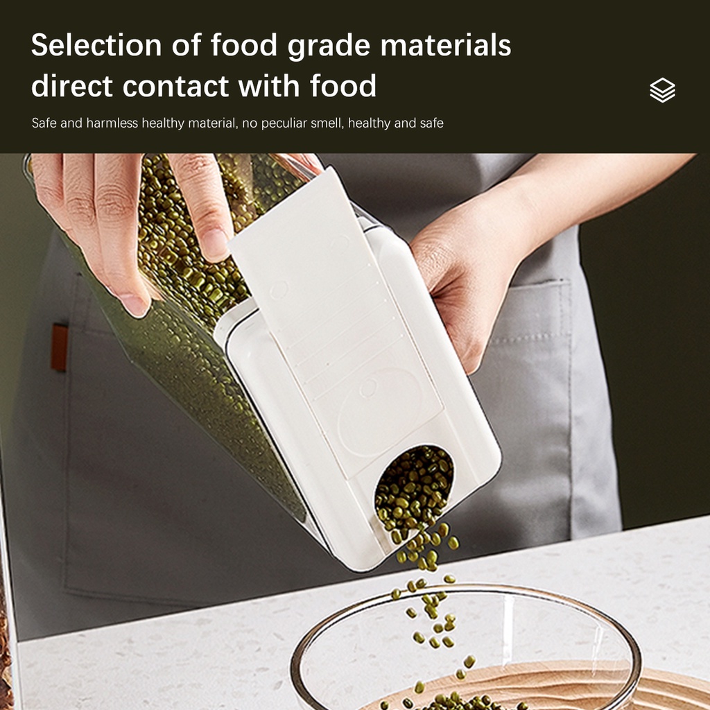 Hộp nhựa JUJIAJIA trong suốt đựng thực phẩm cỡ lớn 2.3L tiện dụng