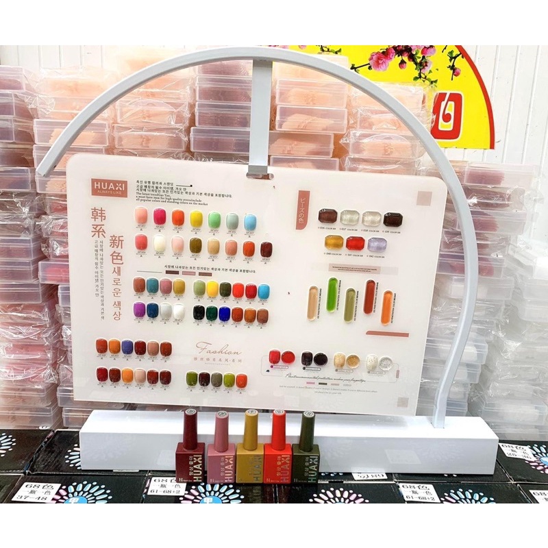 set sơn gel 68 màu ( tặng kèm bảng màu + base+ top)