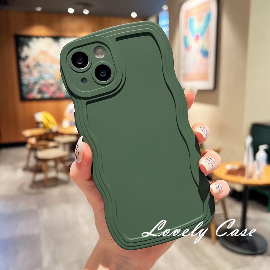 IPhone 14 13 12 11 Pro Max X XR Xs Max 8 7 6 6s Plus SE 2020 Ốp Điện Thoại Mềm Họa Tiết Gợn Sóng Màu Sắc Cho