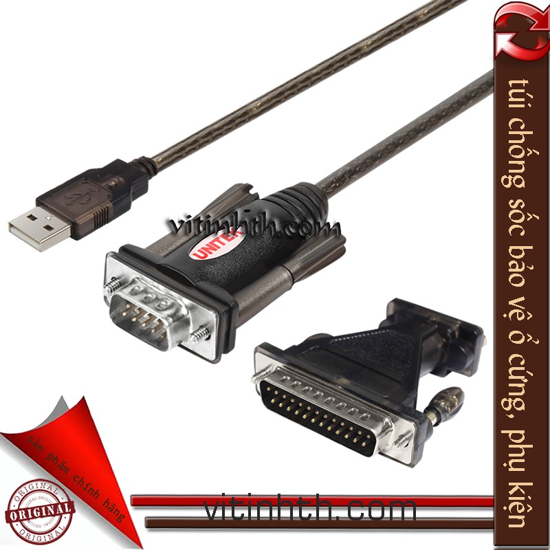 Chuyển đổi USB sang RS232 (nối tiếp / DB9F sang DB25M) - THComputer Q11