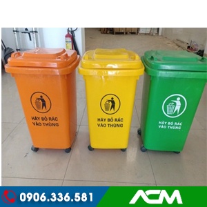 *SIÊU GIẢM GIÁ* THÙNG RÁC CÔNG CỘNG 60L- 4 BÁNH CÓ NẮP ĐẬY KÍN