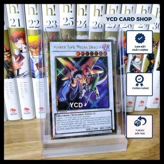 Thẻ bài yugioh chính hãng  Power Tool Mecha Dragon – Gold Secret Rare