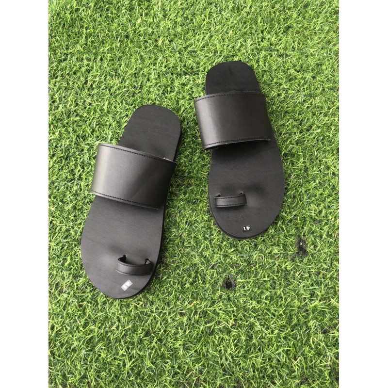 Dép sandal nữ xỏ ngón, SANDALTHOITRANG sandal nữ đi học, đi chơi full đen sandal đồng nai Full Size 30-44