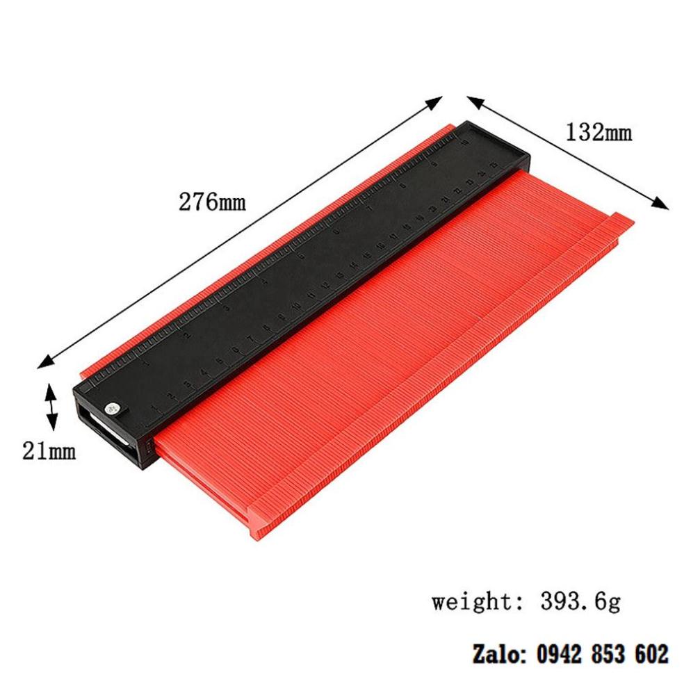 Thước sao chép hình dạng đa năng 12cm 25cm