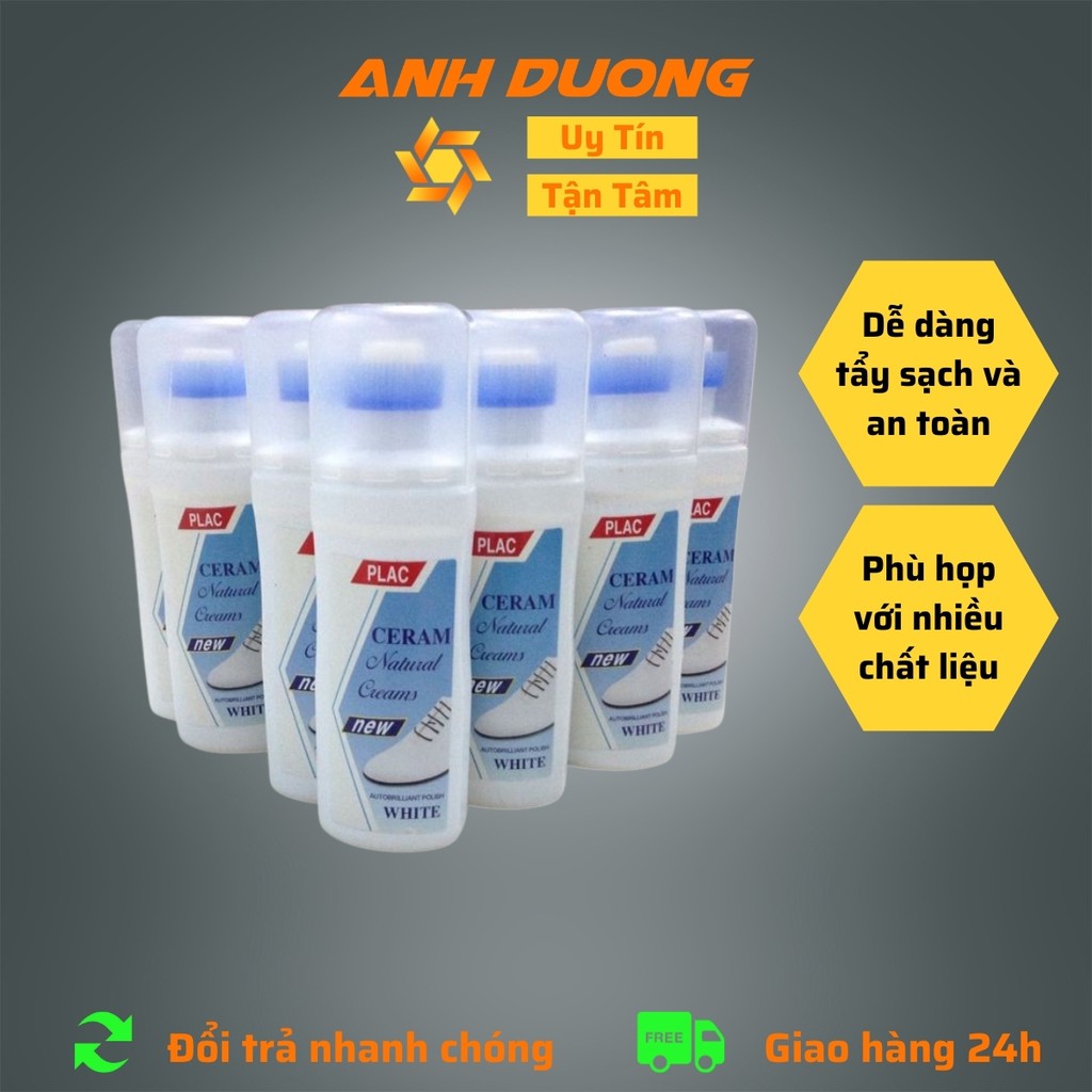 Chai vệ sinh giày dép, túi xách Plac - Giúp tẩy trắng, làm bay màu vết bẩn cực kỳ hiệu quả