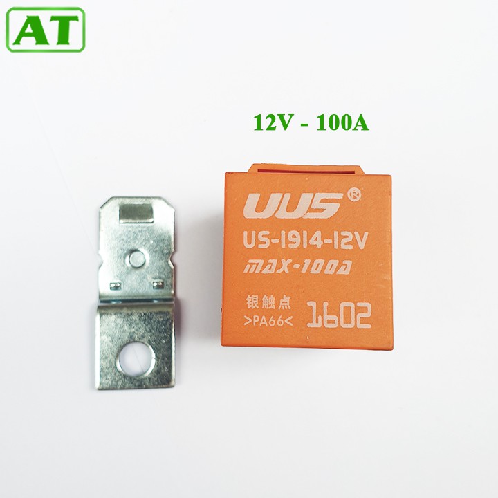 Relay, Rơ Le 5 Chân 12V hoặc 24V 100A Màu Cam Loại 1