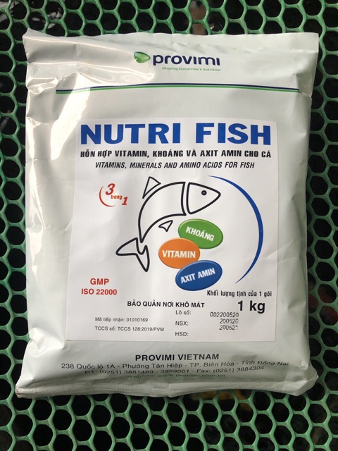 Vitamin, khoáng và axit amin cao cấp cho cá cảnh- nutrifish - gói 1kg