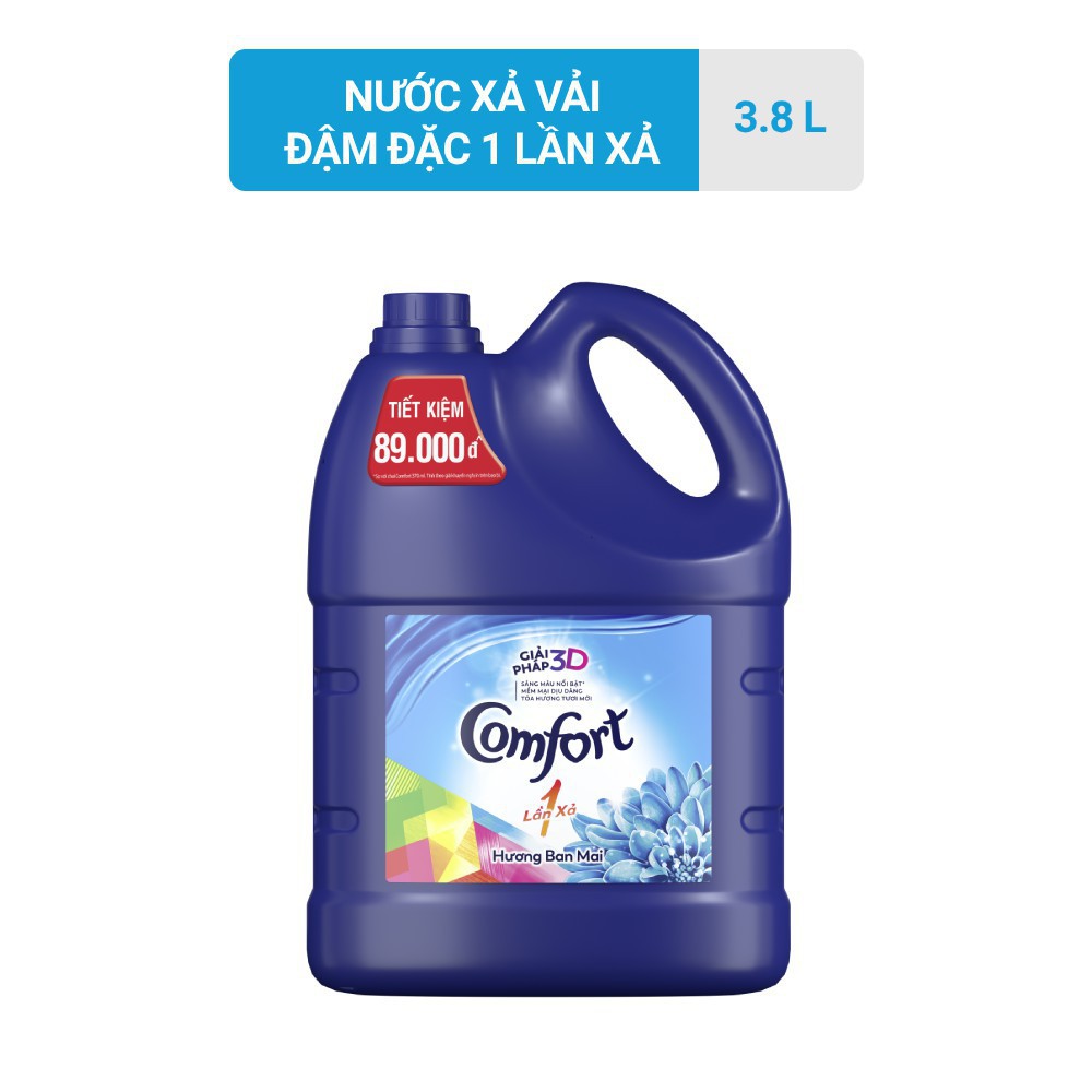 Nước xả vải Comfort đậm đặc 3.8L (Can)