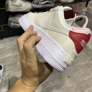 < VIDEO + ẢNH THẬT > GIÀY SNEAKER AF1 TRẮNG ĐỎ THẤP CỔ