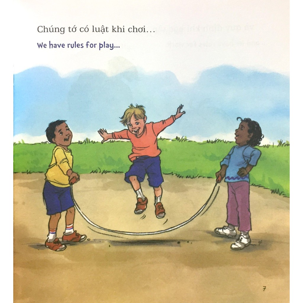 Sách song ngữ học cách sống hòa thuận- Tớ biết nội quy tớ tuân thủ | BigBuy360 - bigbuy360.vn
