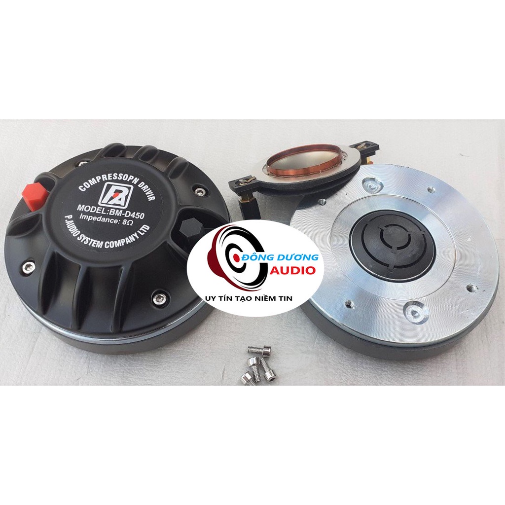CỦ TRÉP KÈN 450 PAUDIO NẮP NHÔM VÍT ỐC 5 Li - LOA TREBLE 450 - LOA TÉP SÂN KHẤU - GIÁ 01 CHIẾC