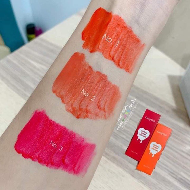 Son Tint Mềm Môi Cathy Doll Social Heart Vivid Tint Trúc Cosmetics | BigBuy360 - bigbuy360.vn