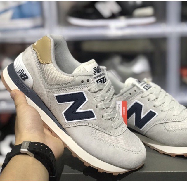 Giày thể thao Giày Sneaker nam nữ Newbalance 574 xám sẫm