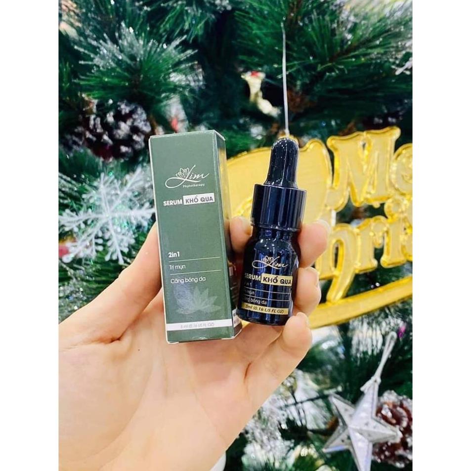 Serum khổ qua lim nguyên chất giảm m_ụn sáng da mờ vết thâm se khít lỗ chân lông giúp da sáng đều màu