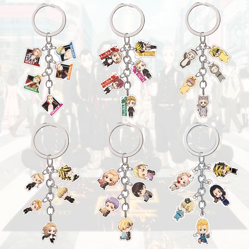 Móc Khóa Nhựa Acrylic Hình Nhân Vật Hoạt Hình Tokyo Ghoul Đáng Yêu Độc Đáo