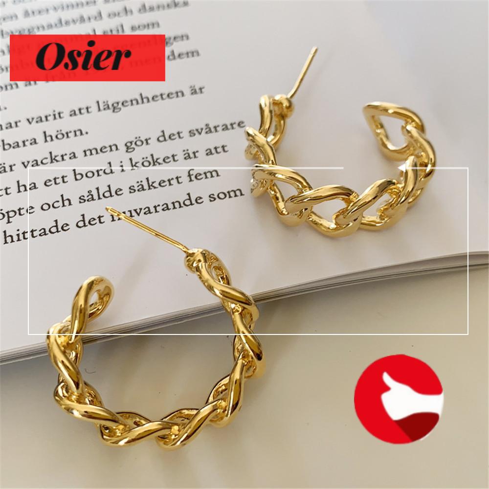 Khuyên Tai Nữ Trang Dáng Tròn Tạo Hình Độc Đáo