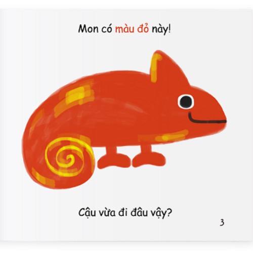 Sách Ehon Màu Sắc - Ơ Tắc Kè Là Nhà Ảo Thuật