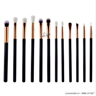 Set cọ trang điểm makeup mắt 12 cây lông mềm