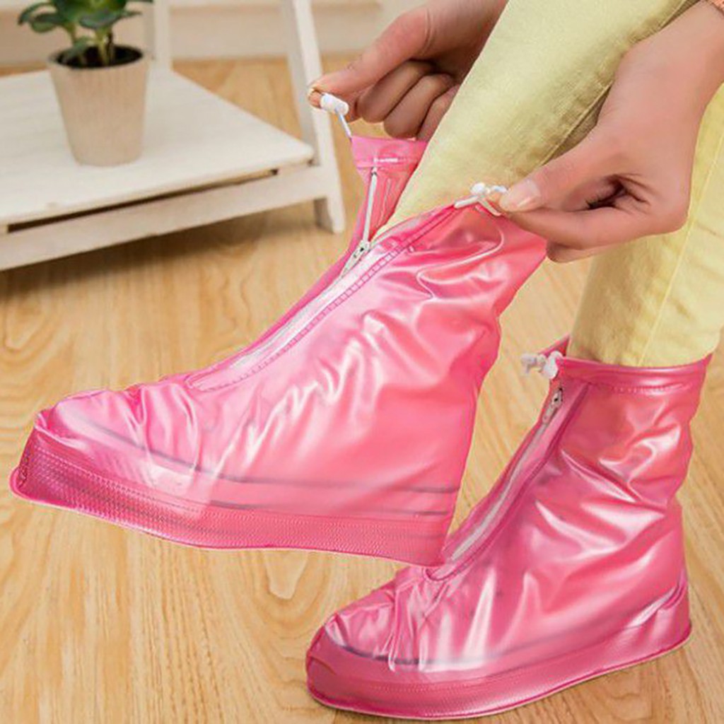 Ủng bọc giày đi mưa chống thấm nước, Có đế cao su chống trơn trượt an toàn