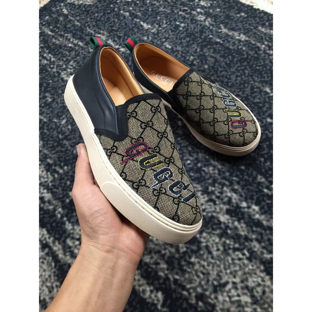 [KHO HÀ NỘI] Giày Lười Nam Slipon GC- Vải Cao Cấp vs Da Bò-G1 | BigBuy360 - bigbuy360.vn