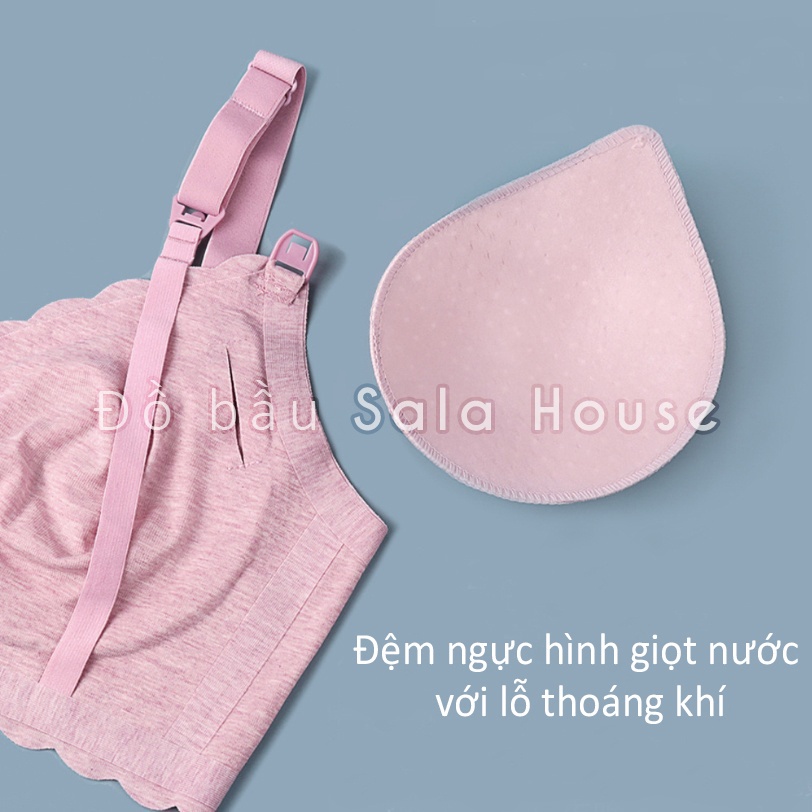 Áo lót bầu sau sinh | Áo ngực cho con bú chống chảy xệ EnjoyPreg vải Modal Siêu Mềm Mịn - Đồ bầu SalaHouse