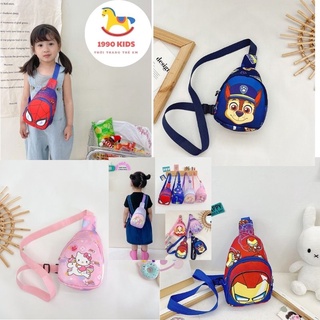Túi đeo chéo bao tử cho bé trai bé gái phù hợp trẻ em từ 3 tuổi đeo ngực mini nhiều hình dễ thương 1990Kids