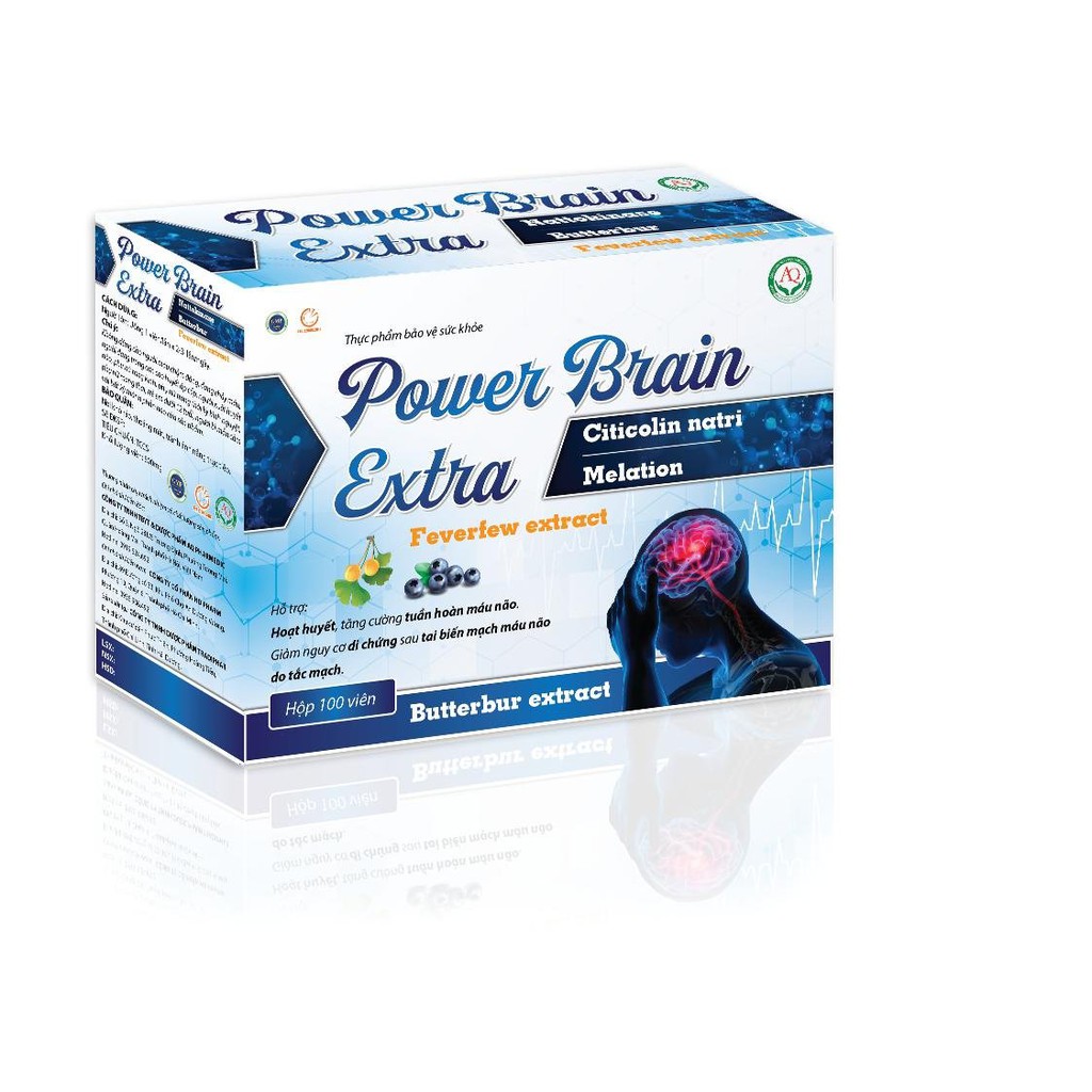 HOAT HUYẾT TIỀN ĐÌNH - Power Brain Extra ( ĐẬP TAN CƠN ĐAU ĐẦU & TẠO GIẤC NGỦ SÂU )