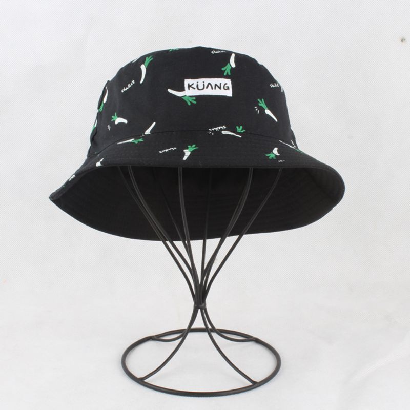 Nón Bucket Họa Tiết Khoai Tây Chiên Phong Cách Harajuku Cho Cặp Đôi