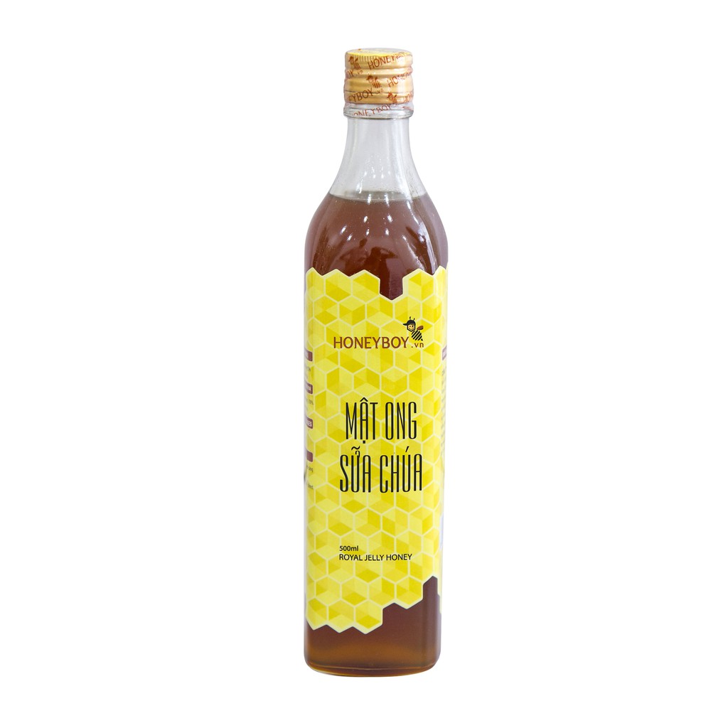 Combo Mật ong thô Honeyboy 1 lít và Mật ong sữa chúa Honeyboy 500ml