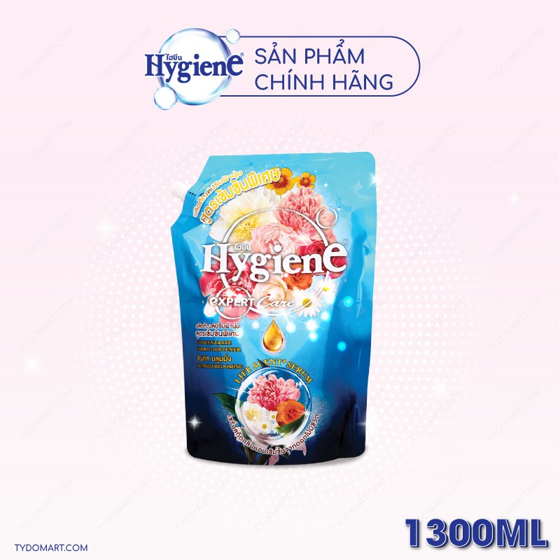 Nước xả vải Hygiene Thái Lan đậm đặc lưu hương lâu hơn Túi 1300ml