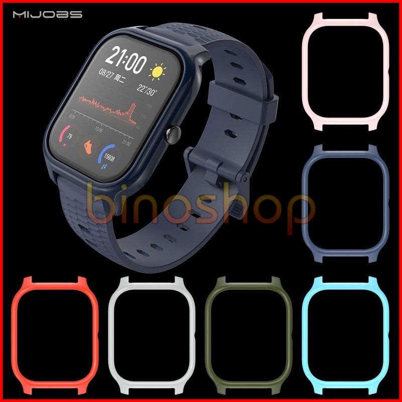 Ốp viền Amazfit GTS Mijobs - Ốp nhựa cứng chống xước đồng hồ Amazfit GTS