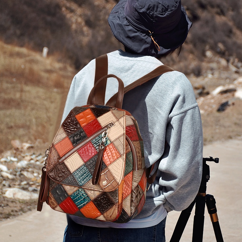 Balo Cobbler Legend 05310402-1 bằng da thật chống nước phong cách vintage thời trang cho nữ