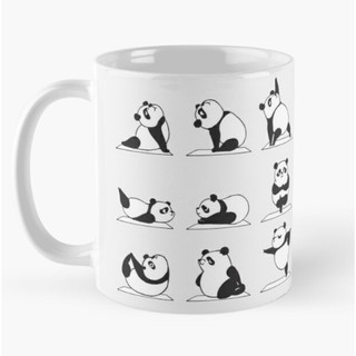 Cốc Sứ Panda Yoga Mug