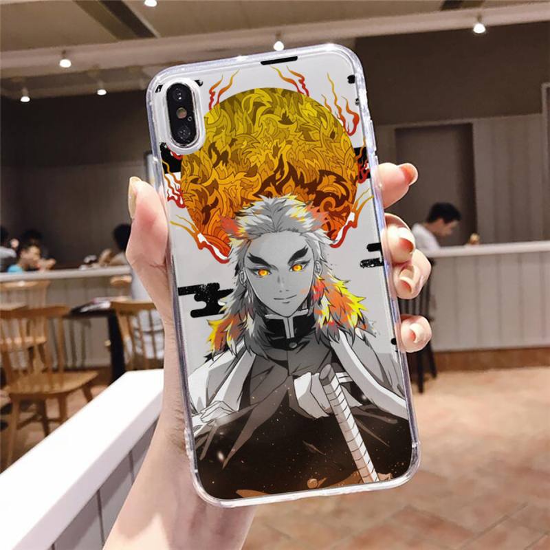 Ốp Điện Thoại Họa Tiết Kimetsu No Yaiba Cho Iphone Se 6 6s 7 8 11 12 Plus Mini X Xs Xr Pro Max