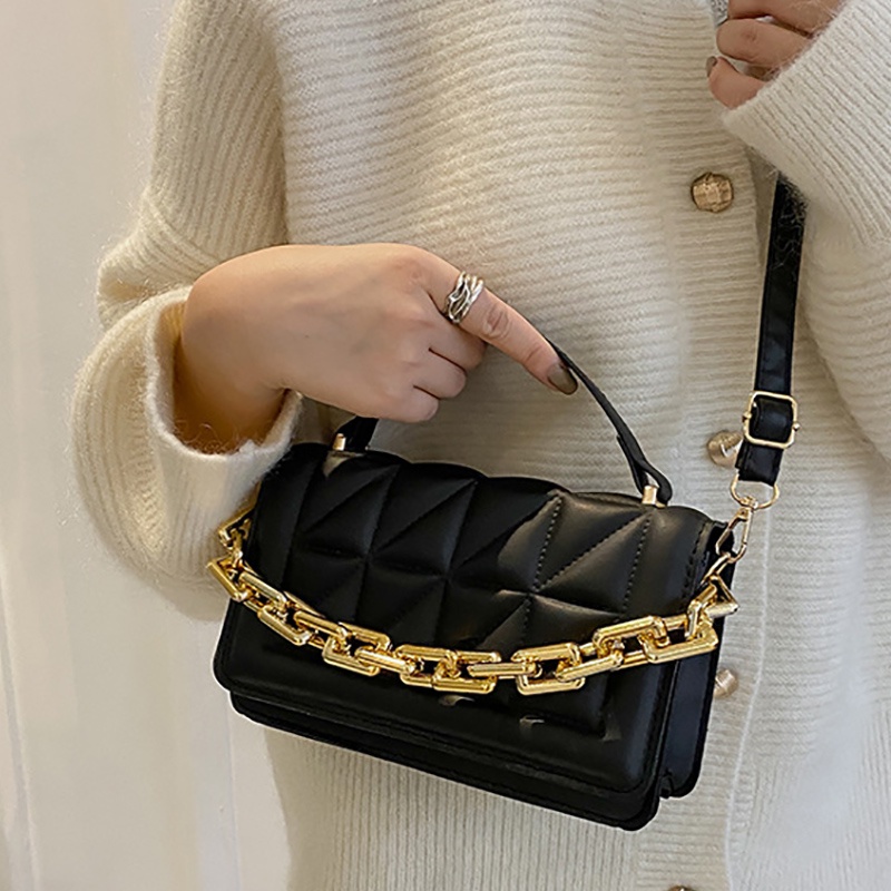 Ielgy Túi Xách Đeo Vai Dáng Vuông Phong Cách Retro Cho Nữ