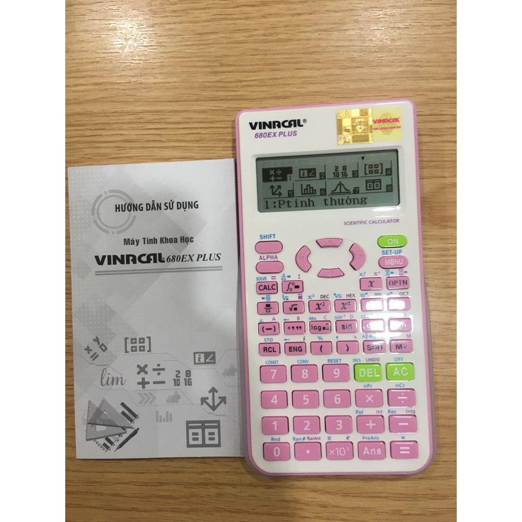 Máy tính học sinh Vinacal 680EX PLUS Chính Hãng Tốc Độ Gấp 3 Lần Casio 580 VNX