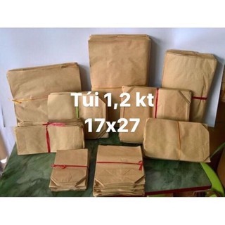 Combo 500 túi giấy xi măng gói hàng loại túi 1,2 kt 17x27