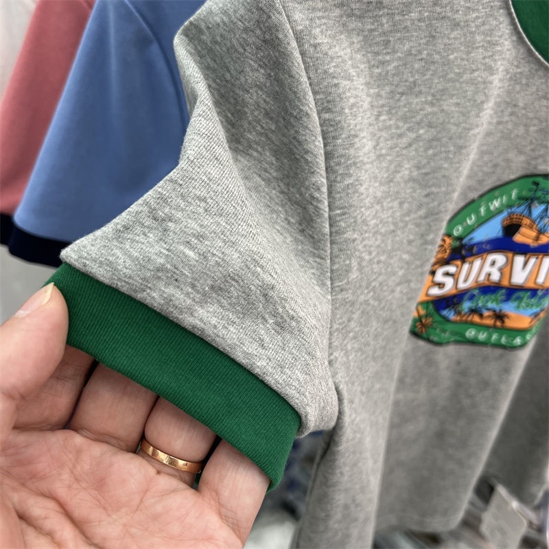 Áo thun nữ BH ngắn tay cổ tròn in hình thời trang mùa hè 2022