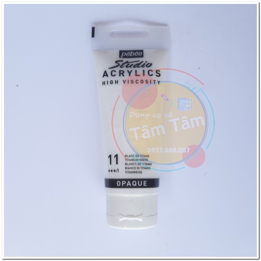 Màu acrylic Pebeo 100ml, studio acrylics Pebeo 100ml đăng lần 1/3-Dụng cụ vẽ Tâm Tâm